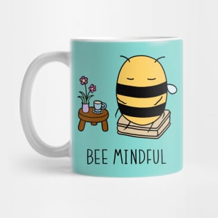 Bee Mindful - Turquoise Mug